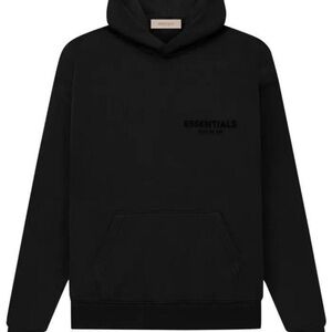 Essentials Men’s Stretch Limo Black Hoodie Size Small NIB
